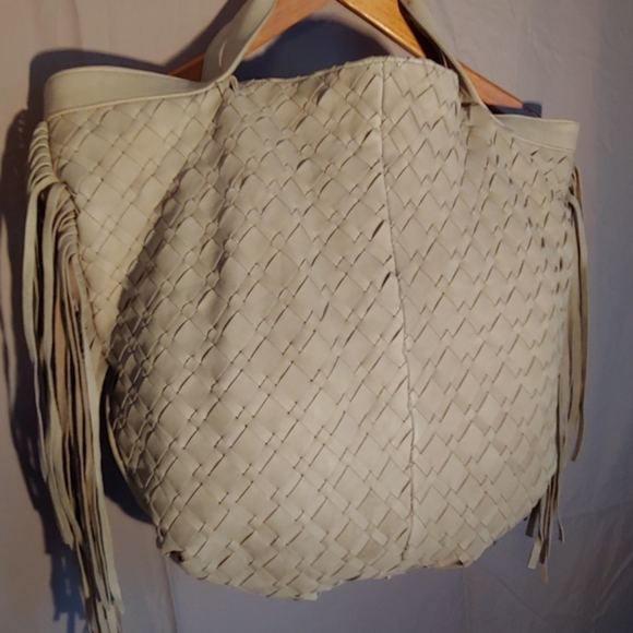 Claramonte Handbags - Claramonte Braided/Fringed Leather Handbag